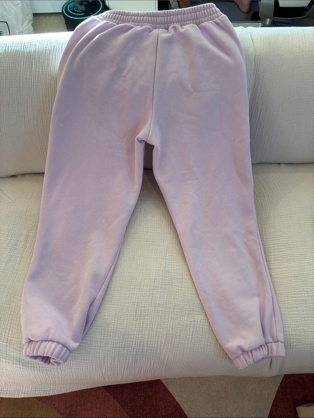 Lilac Cozy Fleece Joggers - Relaxed Track Pants - Picture 4 of 6